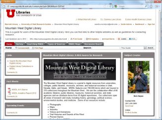 Mountain West Digital Library LibGuide